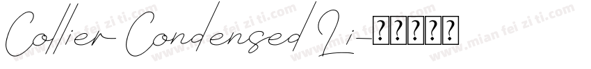 Collier Condensed Li字体转换